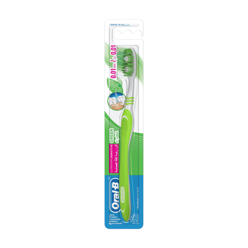 ORAL B  ULTRATHIN SENSITIVE GREEN TOOTHBRUSH
