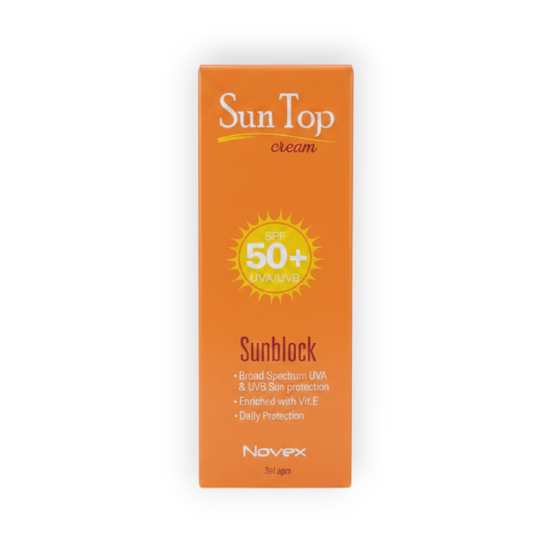 SUN TOP CREAM SPF 50 SUN BLOCK 50GM