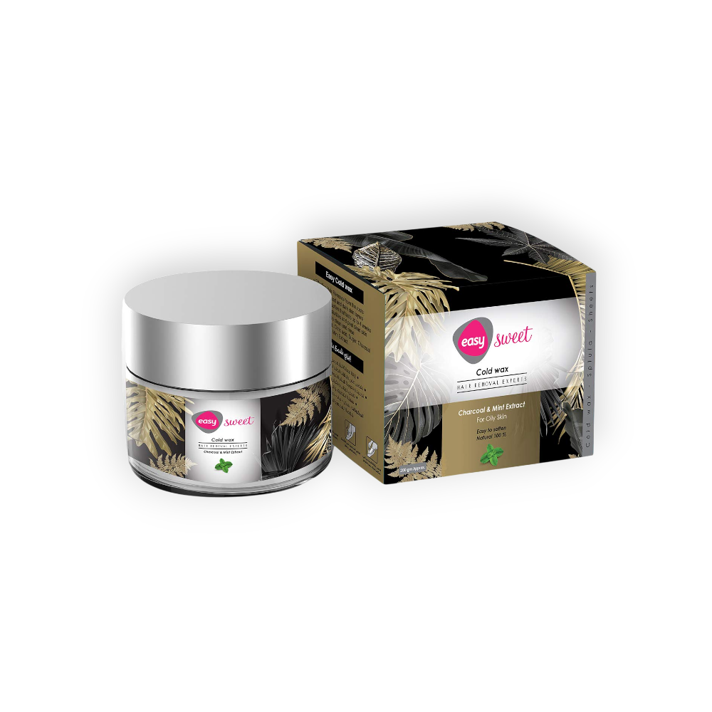 EASY SWEET COLD WAX CHARCOAL & MINT EXTRACT  200ML