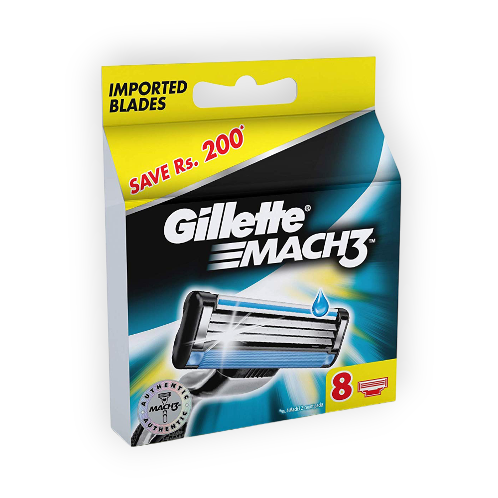 GILLETTE MACH 3 BLADES 8  Piece