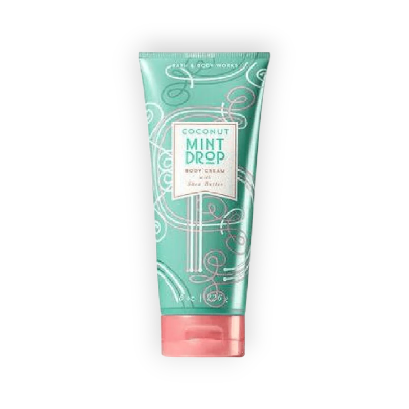 BATH&BOODY WORKS  COCONUT MINT DROP BODY CREAM WITH SHEA BUTTER 226G