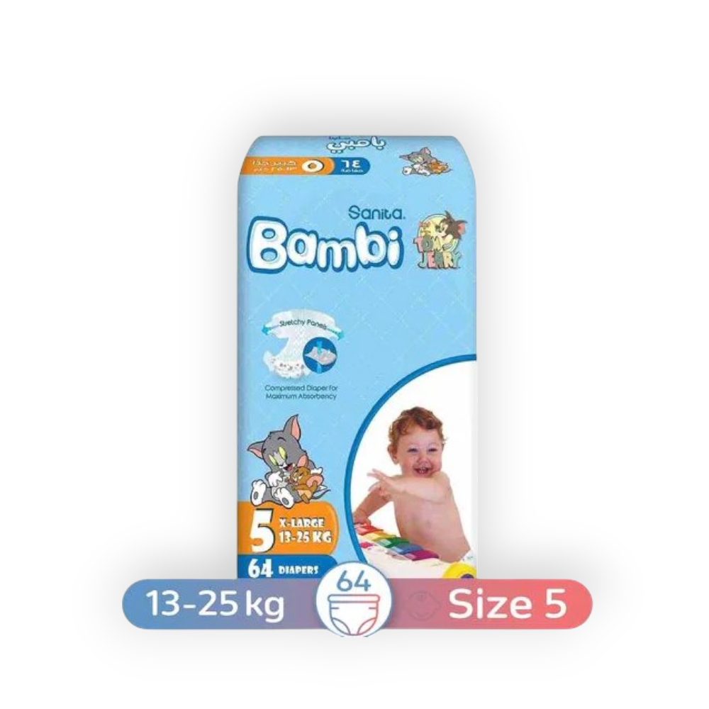 SANITA BAMBI JUMBO XLARGE 64  DIAPERPERS