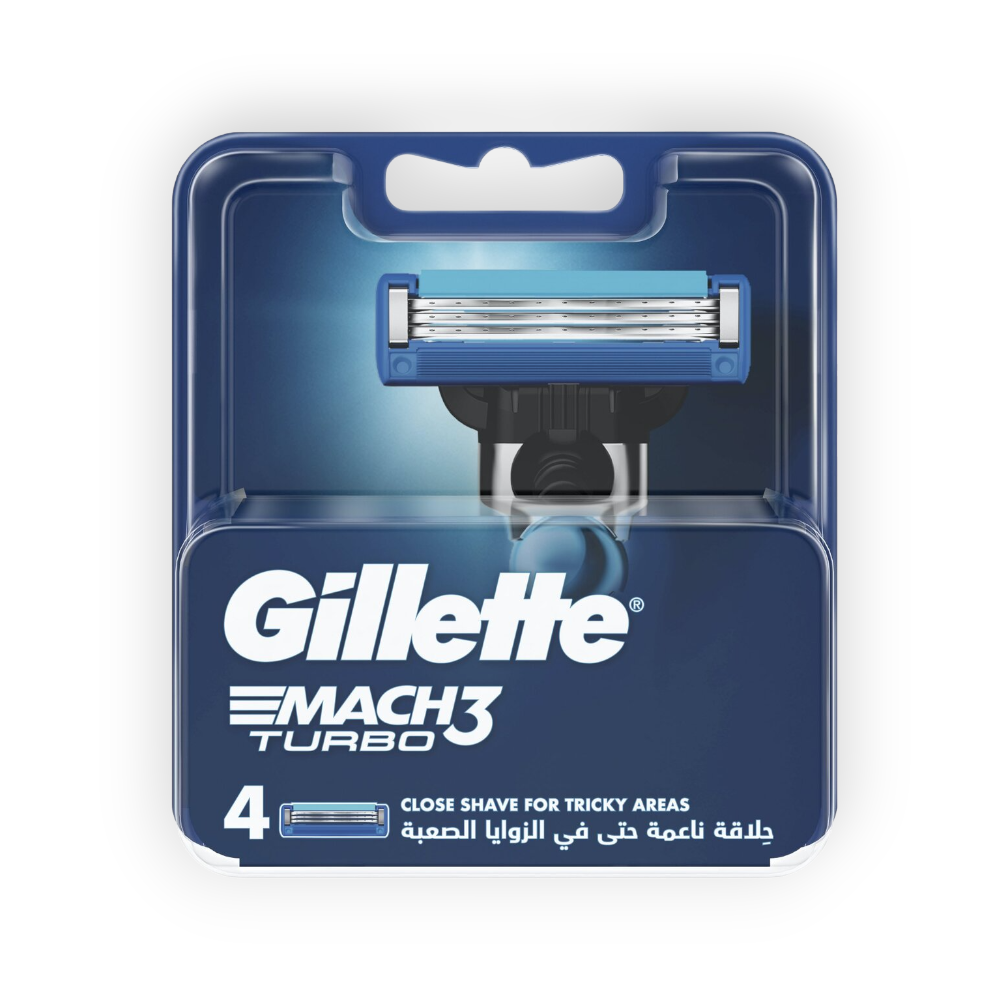 GILLETTE MACH 3 TURBO BLADES 2  Piece