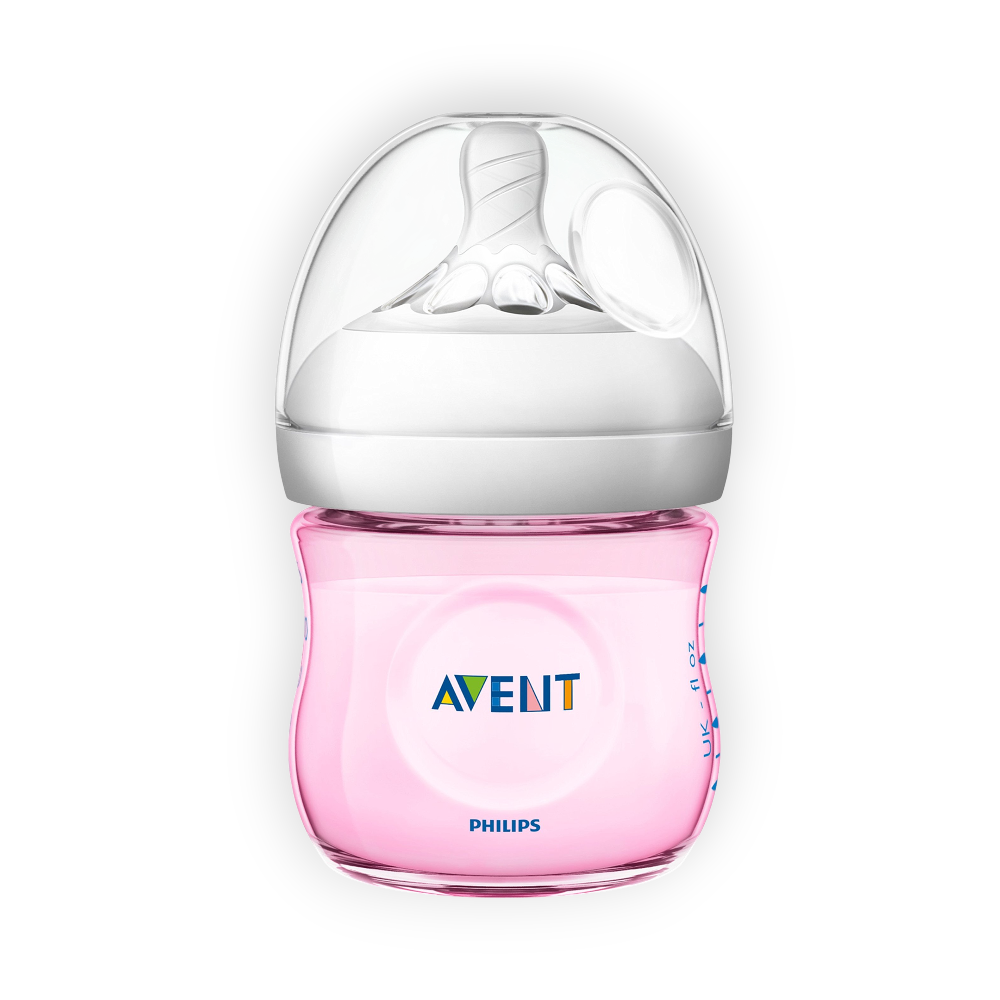 AVENT NATURAL BIBERON ROSE +0 Month 125ML 765