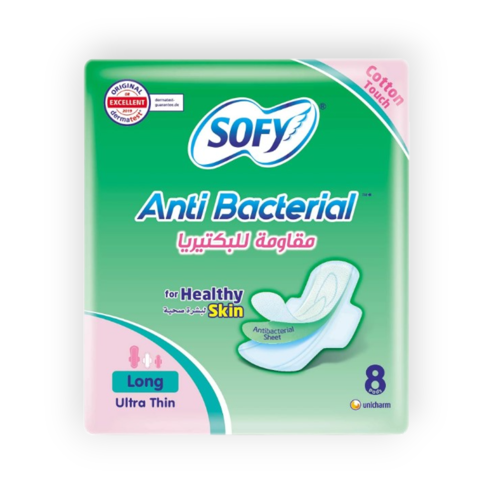 SOFY ANTI BACTERIAL LONG ULTRA THICK 8PADS 2137