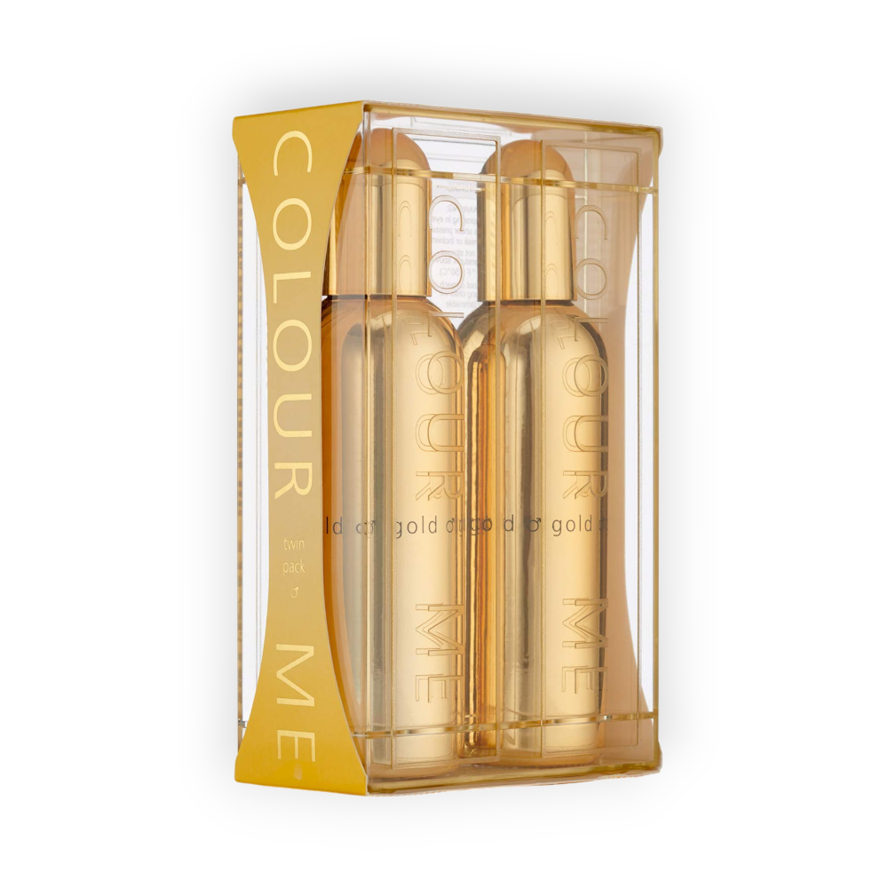 COLOUR ME EAU DE TOILETTE GOLD MEN 90ML 2 BOTTLE
