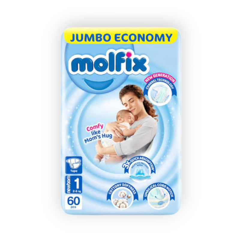 MOLFIX NEWBORN JUMBO (1) 60  DIAPERPER