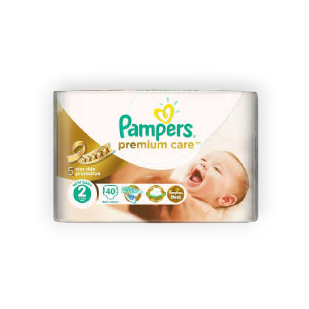 PAMPERS PREMIUM CARE SIZE (2) 40 pieces