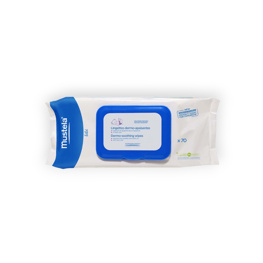 MUSTELA DERMO SOOTHING WIPES 70WIPES
