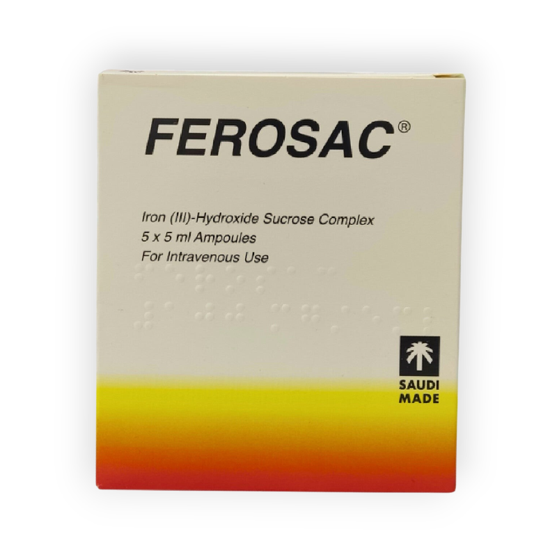 FEROSAC 100 MG 5 AMPULES