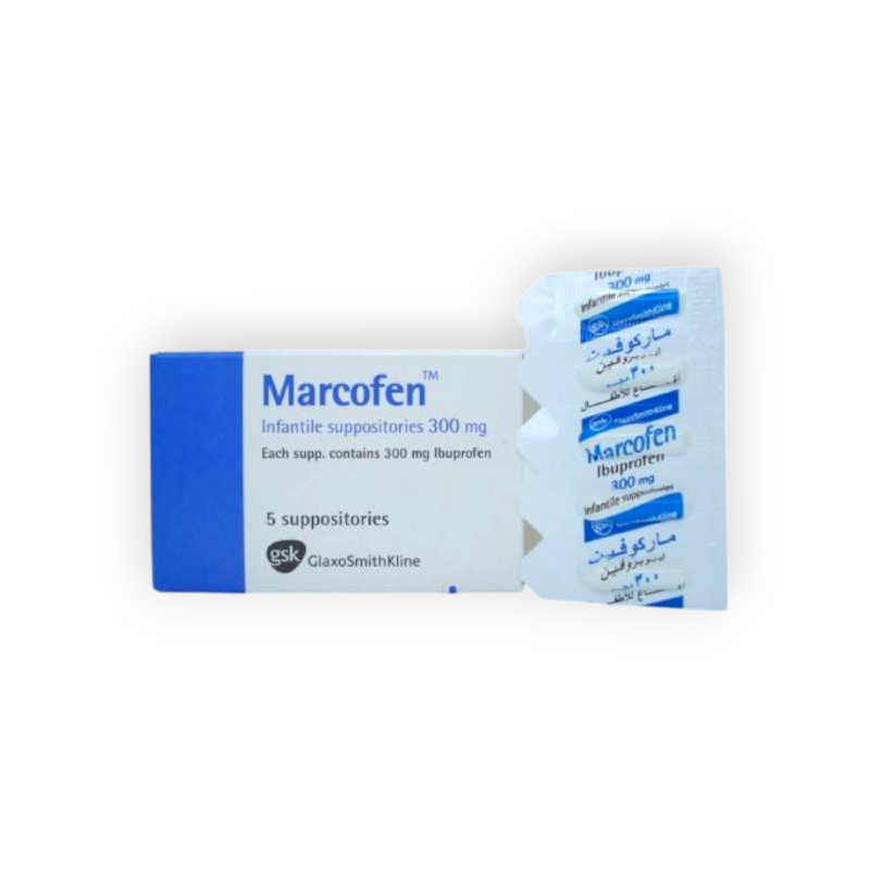 MARCOFEN 300 MG 5 SUPPOSITORIES