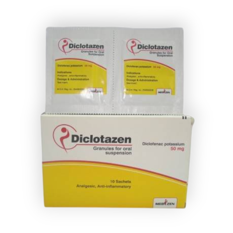 DICLOTAZEN 50 MG 10 SACHETS
