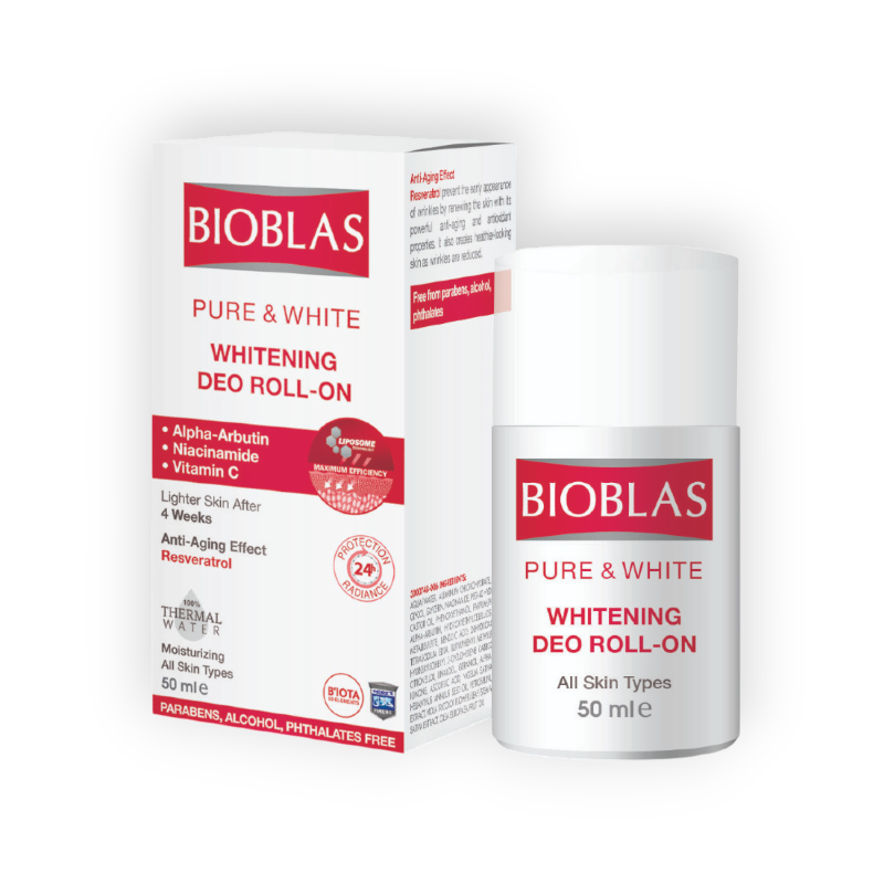 BIOBLAS WHITENING DEODORANT ROLL ON 50ML