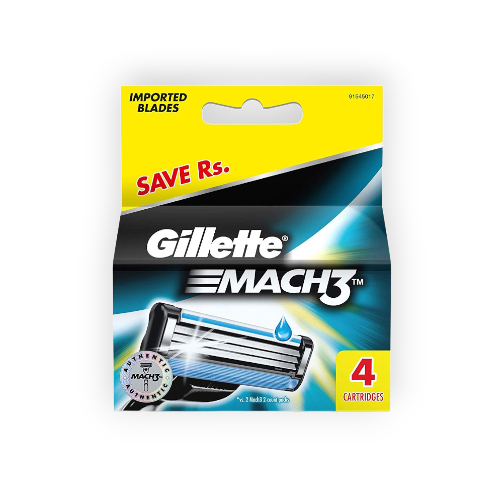 GILLETTE MACH 3 BLADES 4  Piece