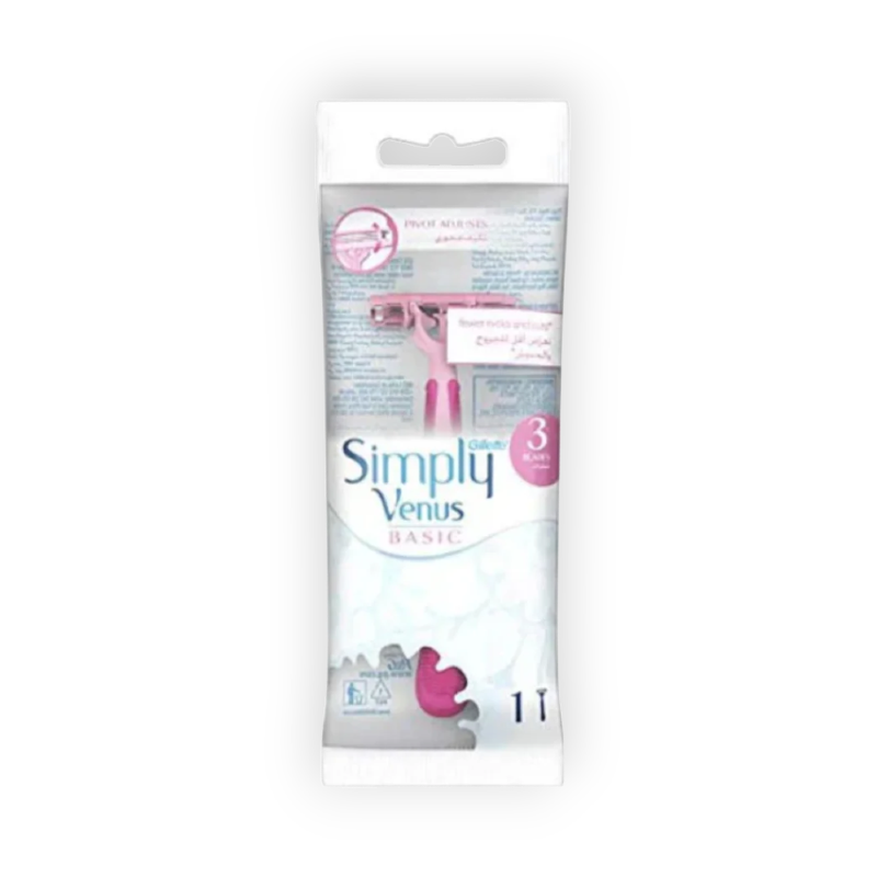 GILLETTE (SIMPLY VENUS) BASIC 1 MACHIN+3BLADES