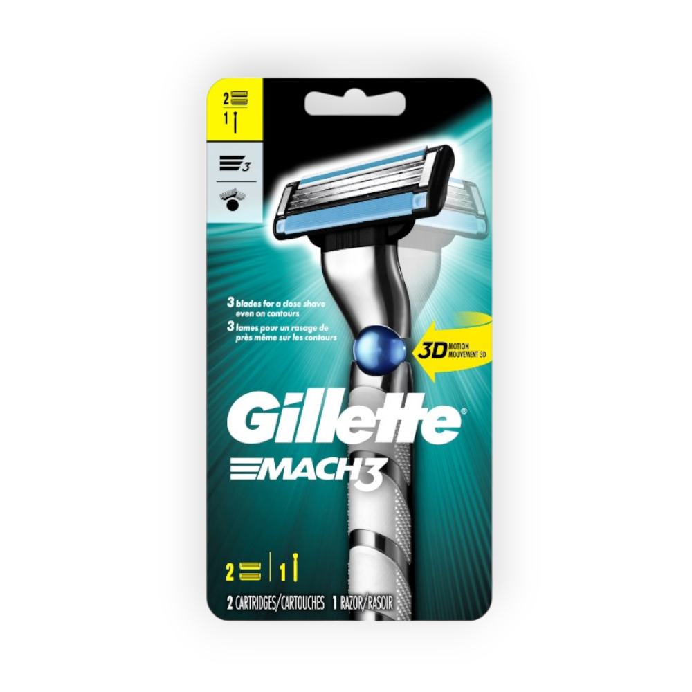 GILLETTE MACH 3 MACHINE+2 BLADE