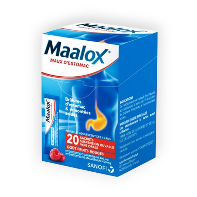 MAALOX FRUITE FLAVOR 20 SACHETS