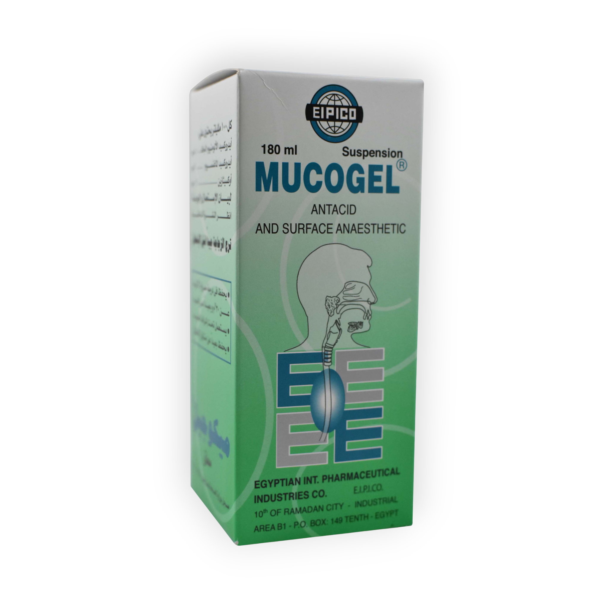 MUCOGEL SUSPENTION 180 ML