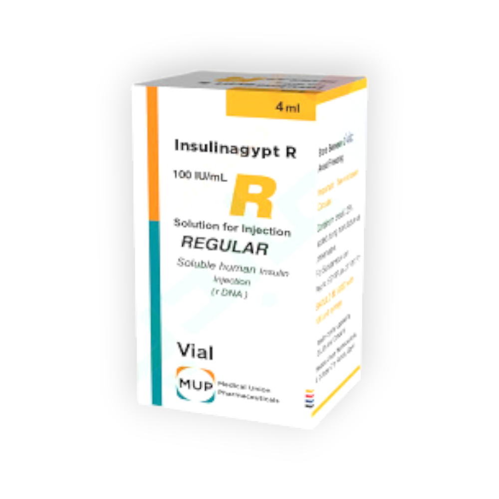INSULINAGYPT (R) 100 I.U 4 ML