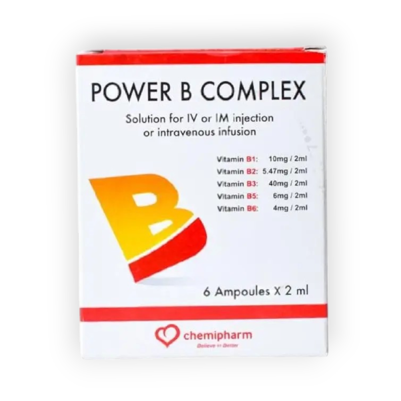 POWER B COMPLEX 6 AMPULES