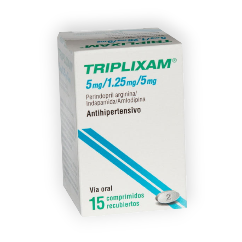 TRIPLIXAM 5MG/1.25MG/5MG 15 TABLET