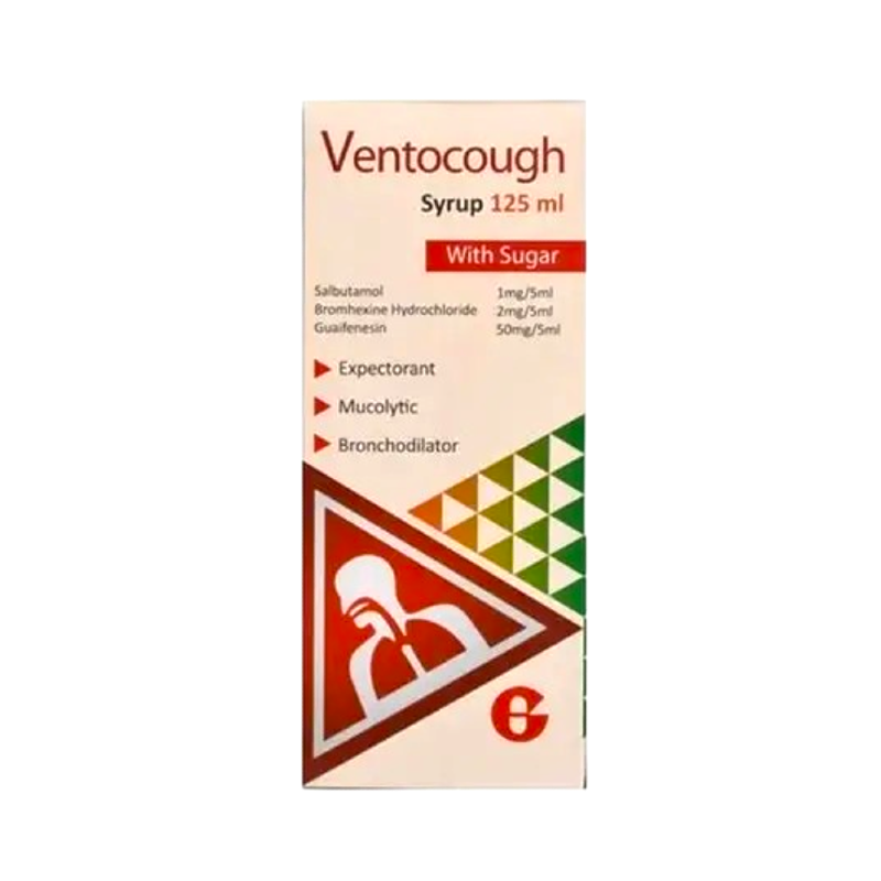 VENTOCOUGH WITH SUGAR SYRUP 125 ML