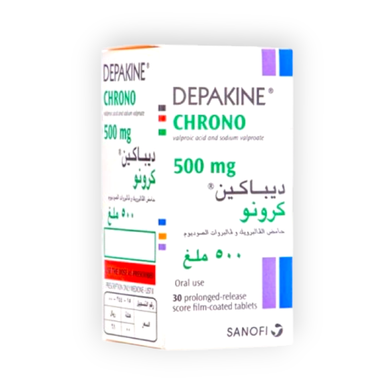 DEPAKINE CHRONO 500 MG 30 TABLET