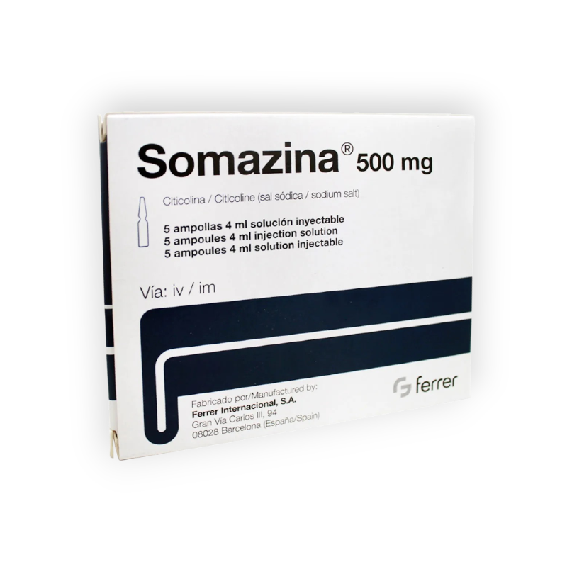SOMAZINA 500 MG 4 ML 5 AMPULES
