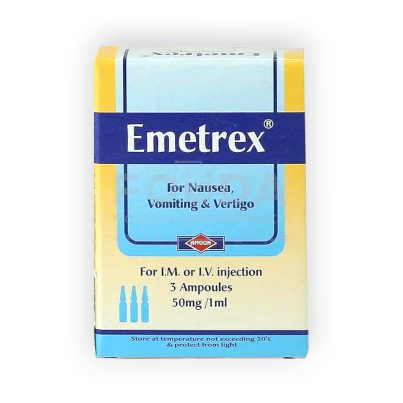 EMETREX 50 MG 3 AMPULES