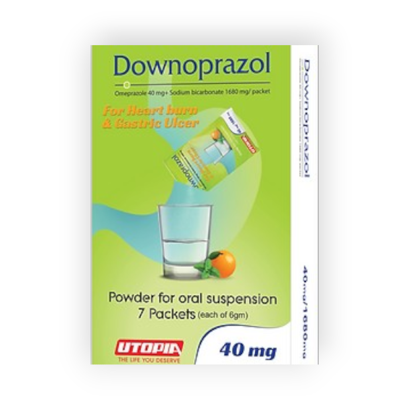 DOWNOPRAZOL 40MG 7PACKETS
