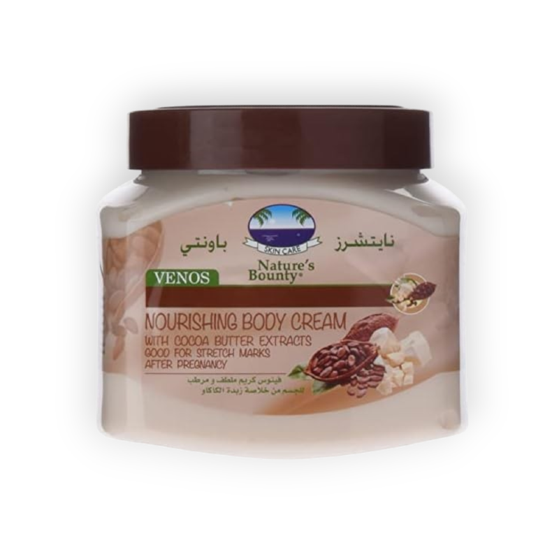 NATURES BOUNTY BODY CREAM WITH COCOA BUTTER.EX 600GR