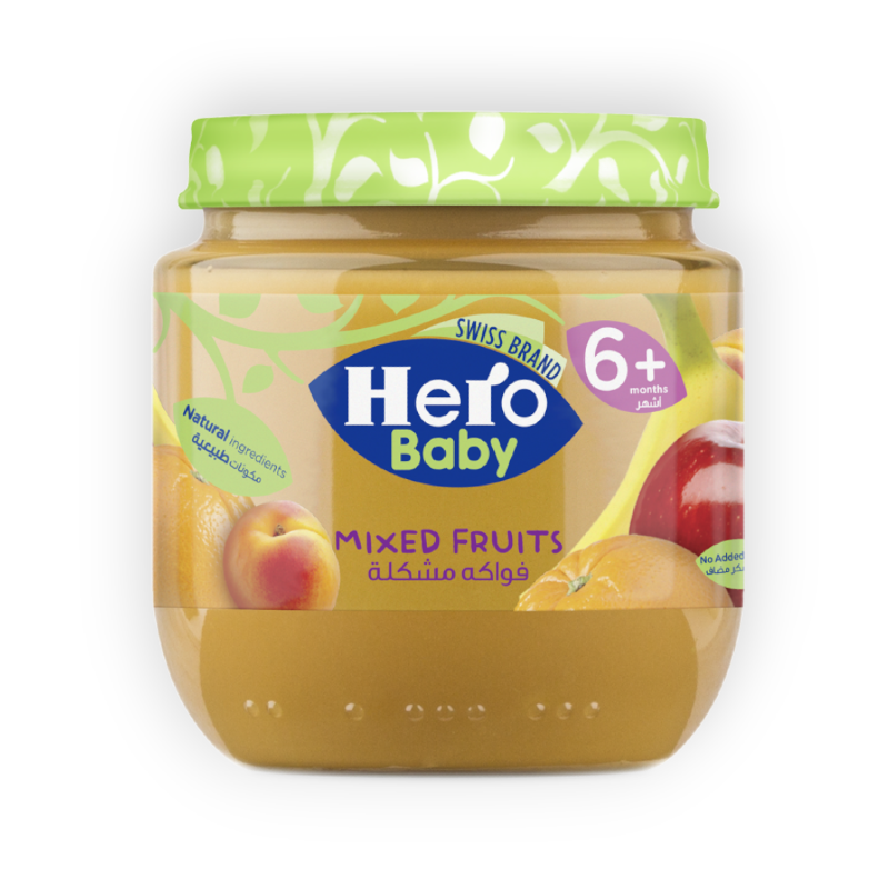 HERO BABY MIXED FRUITS 130 GM JAR