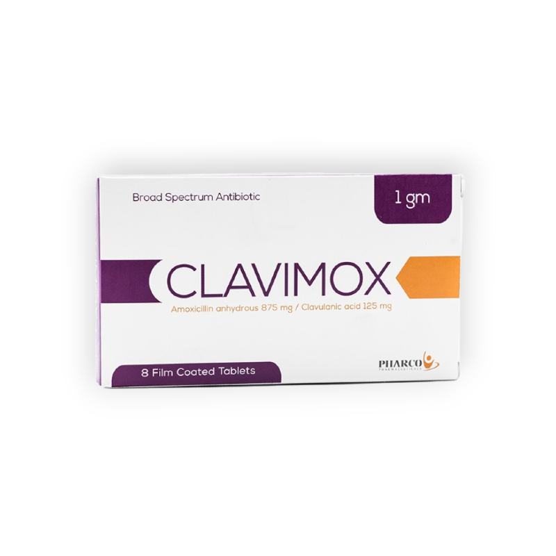 CLAVIMOX 1GM 8 TABLET