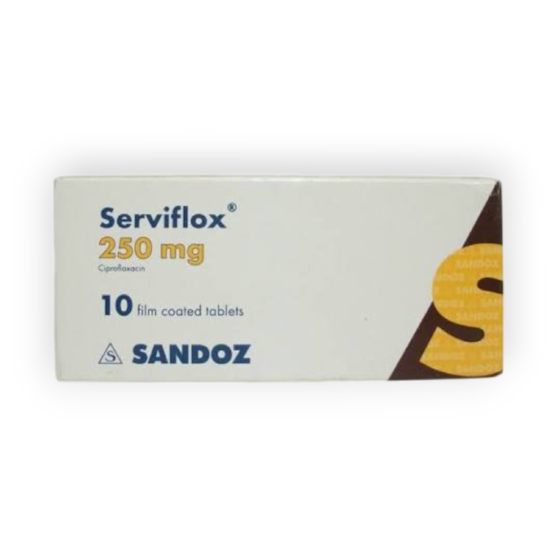SERVIFLOX 250 MG 10 TABLET