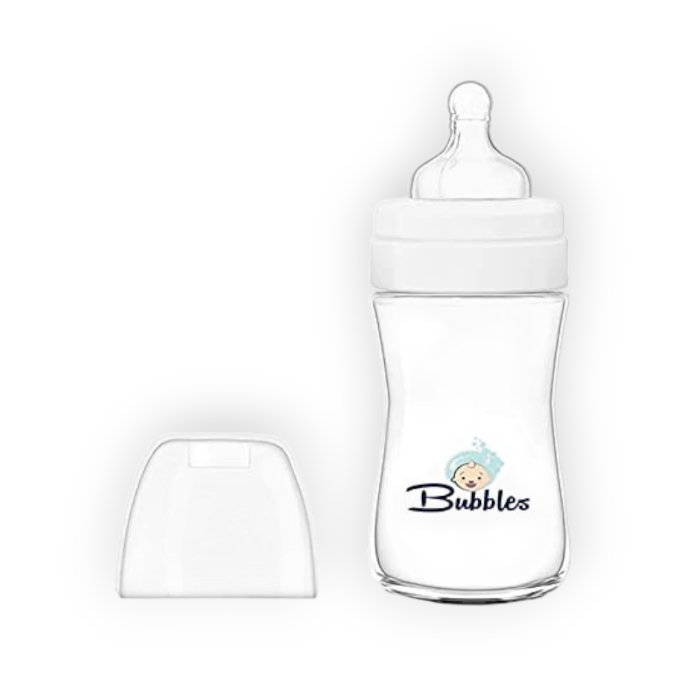 BUbbLES FEEDING BOTTLE CLASSIC  150ML 8010(WHITE)
