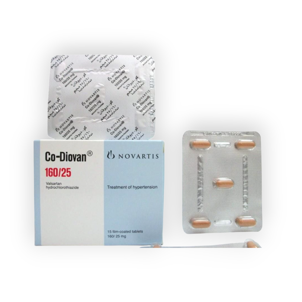 CO DIOVAN 160 / 25 MG 15 TABLET