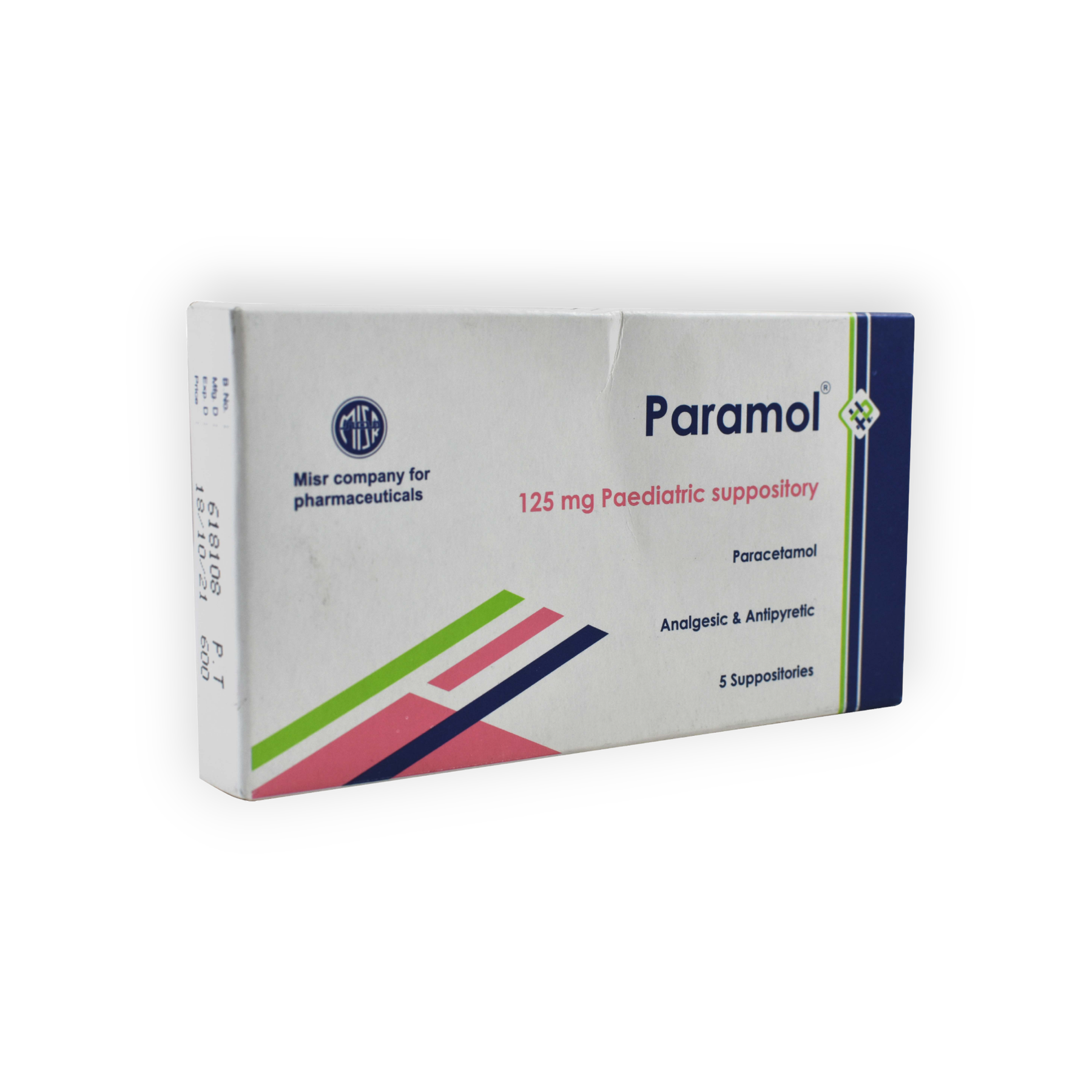 PARAMOL  125 MG  INF  5 SUPPOSITORIES