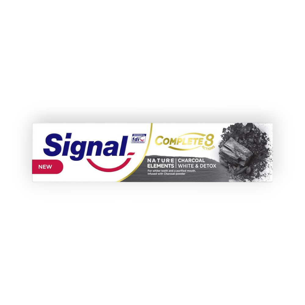 SIGNAL COMPLETE8 CHARCOAL WHITE&DETOX 50ML