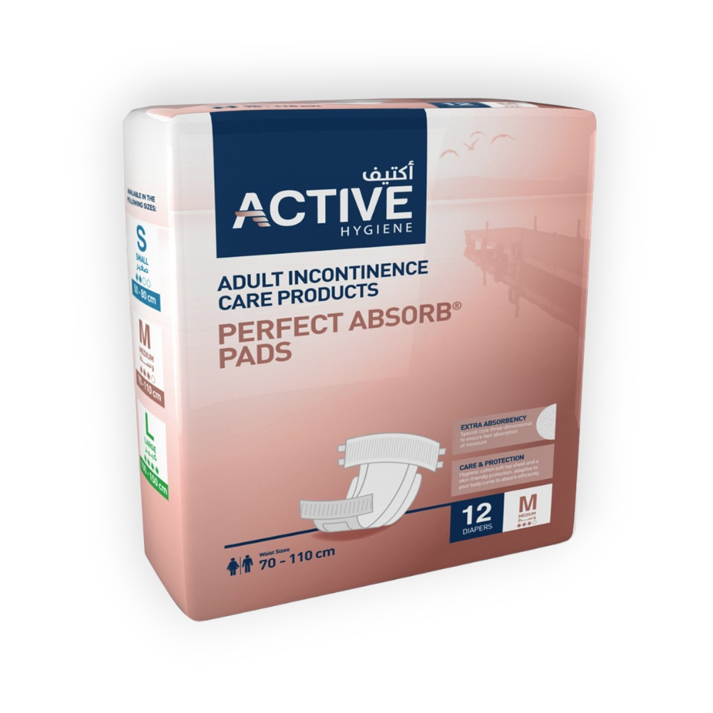 ACTIVE PERFECT ABSORB (M) (70-110CM) 12 DIAPERS