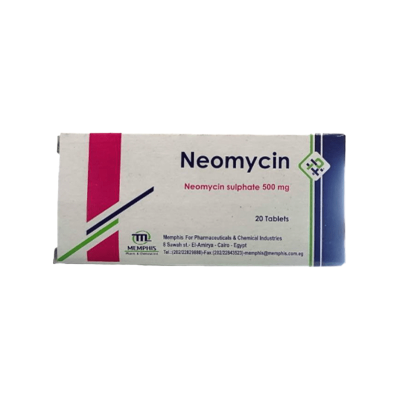 NEOMYCIN 500 MG 20 TABLET