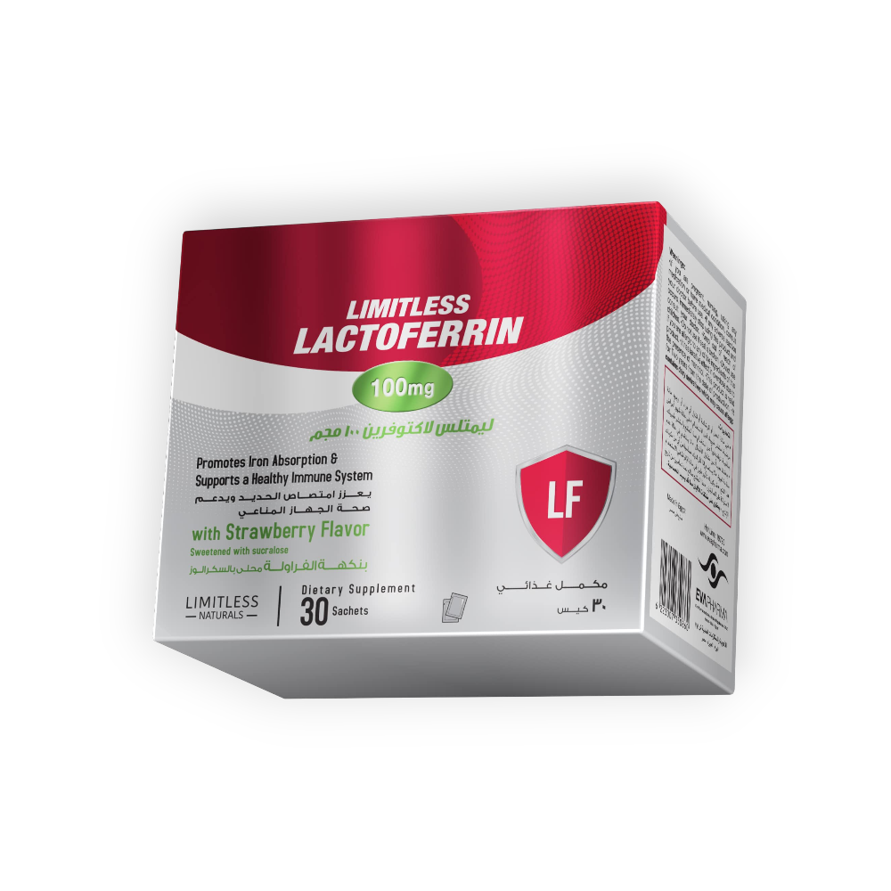 LIMITLESS LACTOFERRIN 100MG 30 SACHETS
