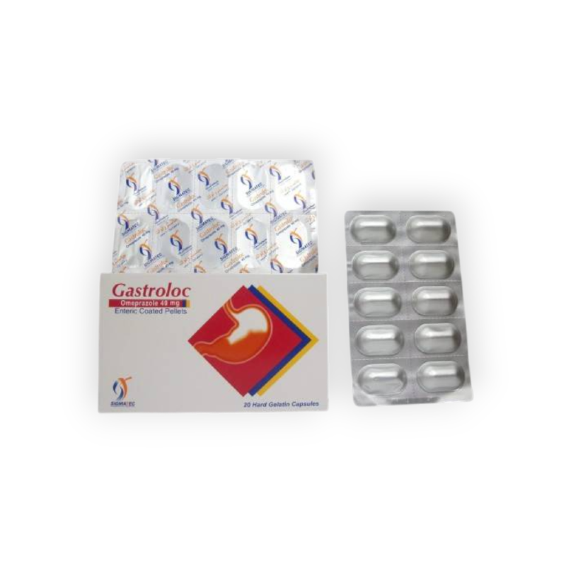 GASTROLOC 40 MG 20 CAPSULES