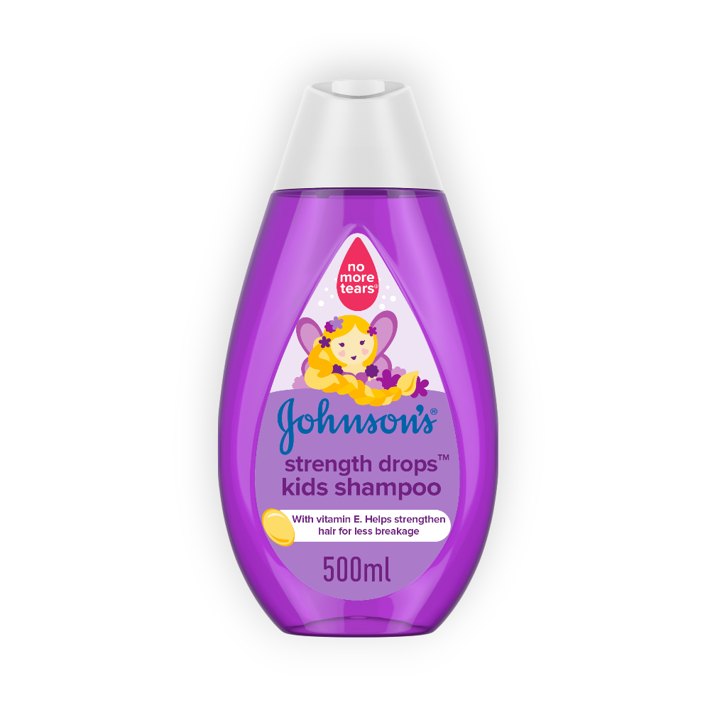 JOHNSONS STRENGTH DROPS KIDS SHAMPOO 500ML NEW