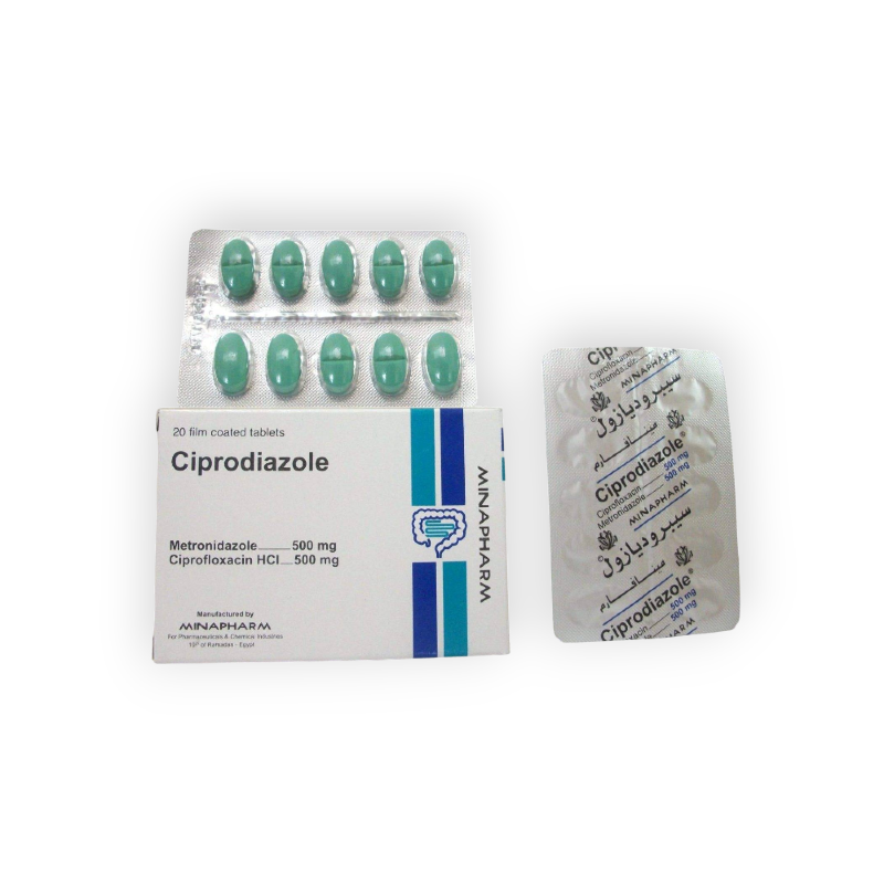 CIPRODIAZOL 500 MG 20 TABLET