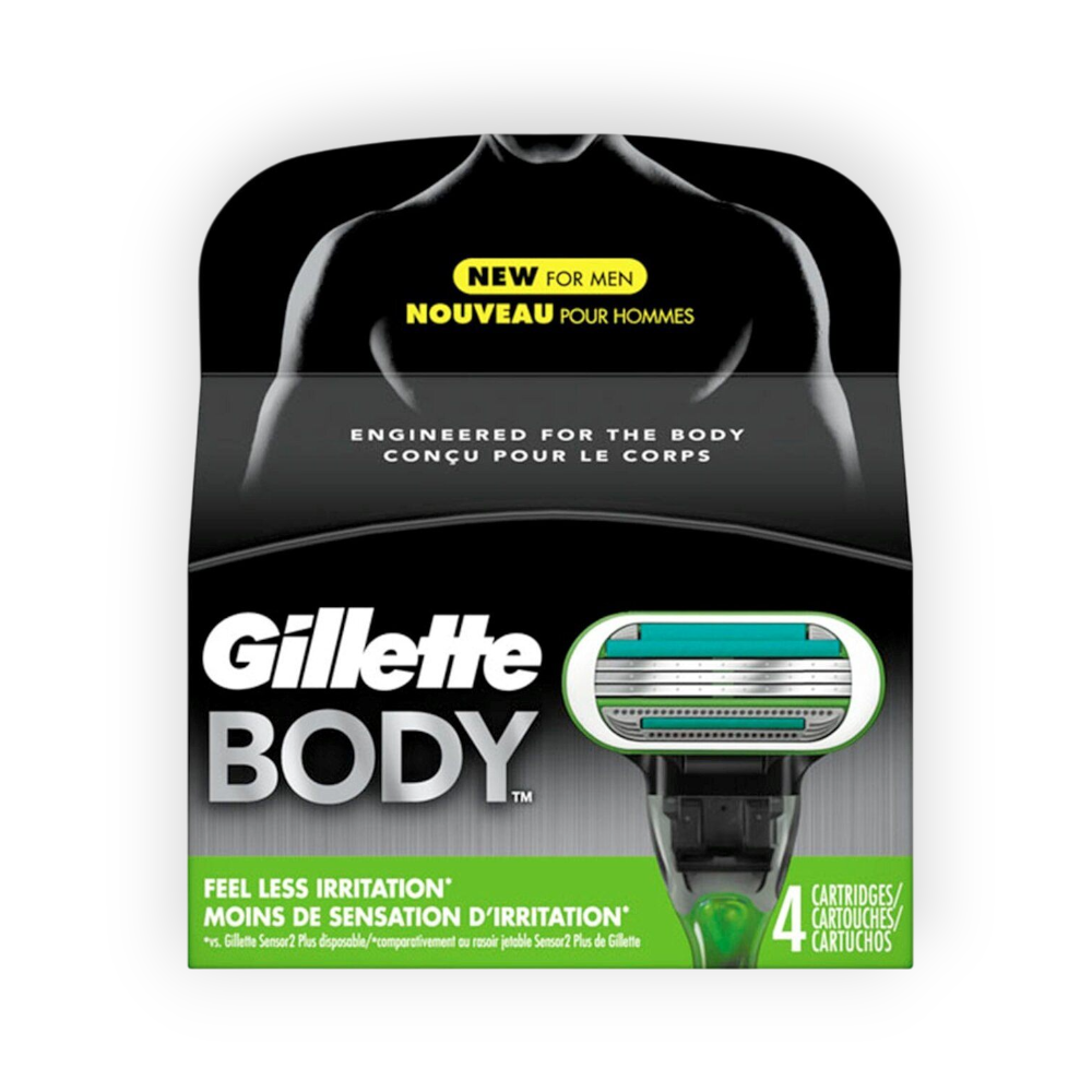 GILLETTE BODY 4  BLADES