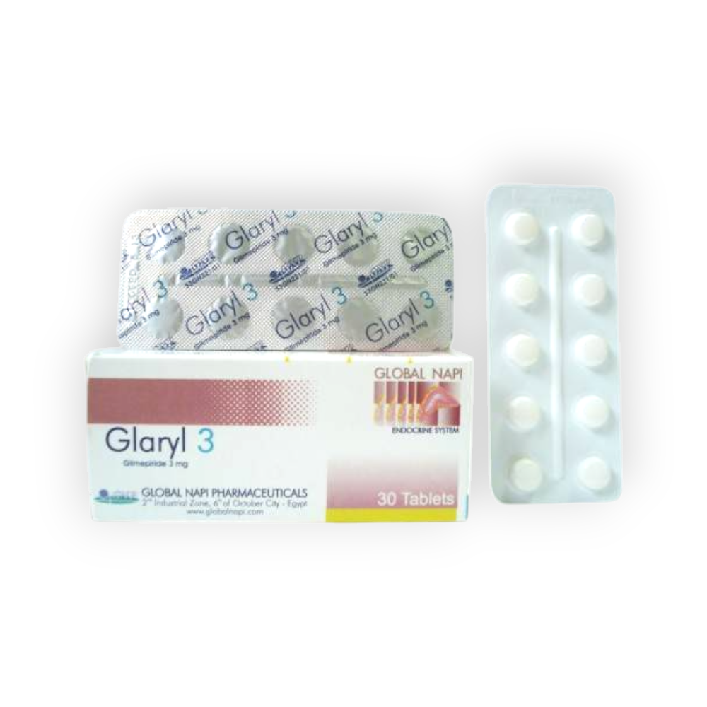 GLARYL 3 MG 30 TABLET