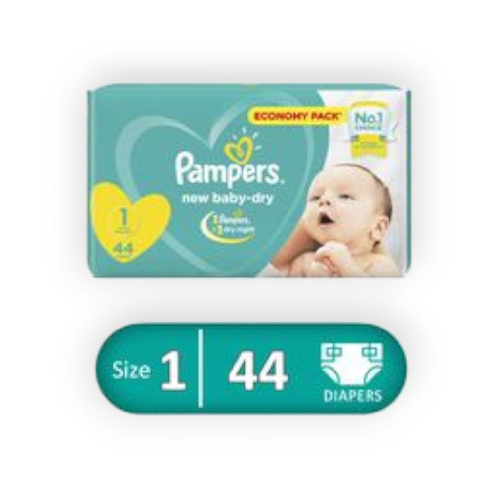 PAMPERS BABY DRY SIZE (1) 44pieces