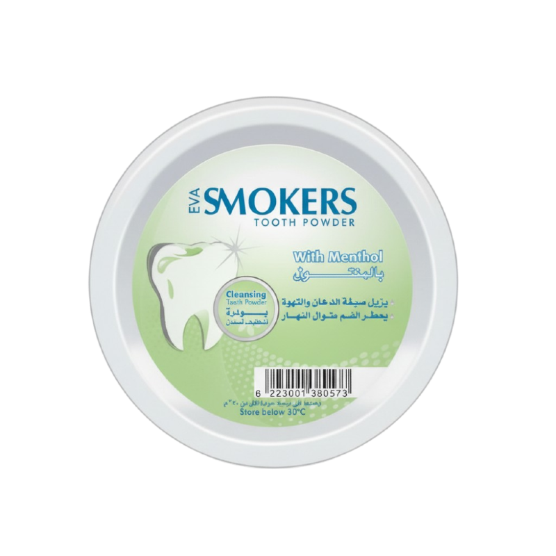 EVA SMOKERS TOOTH POWDER WITH MENTHOL 40 GM