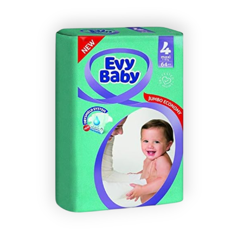 EVY BABY MAXI JUMBO (4) 7-18 KG 64 pieces  