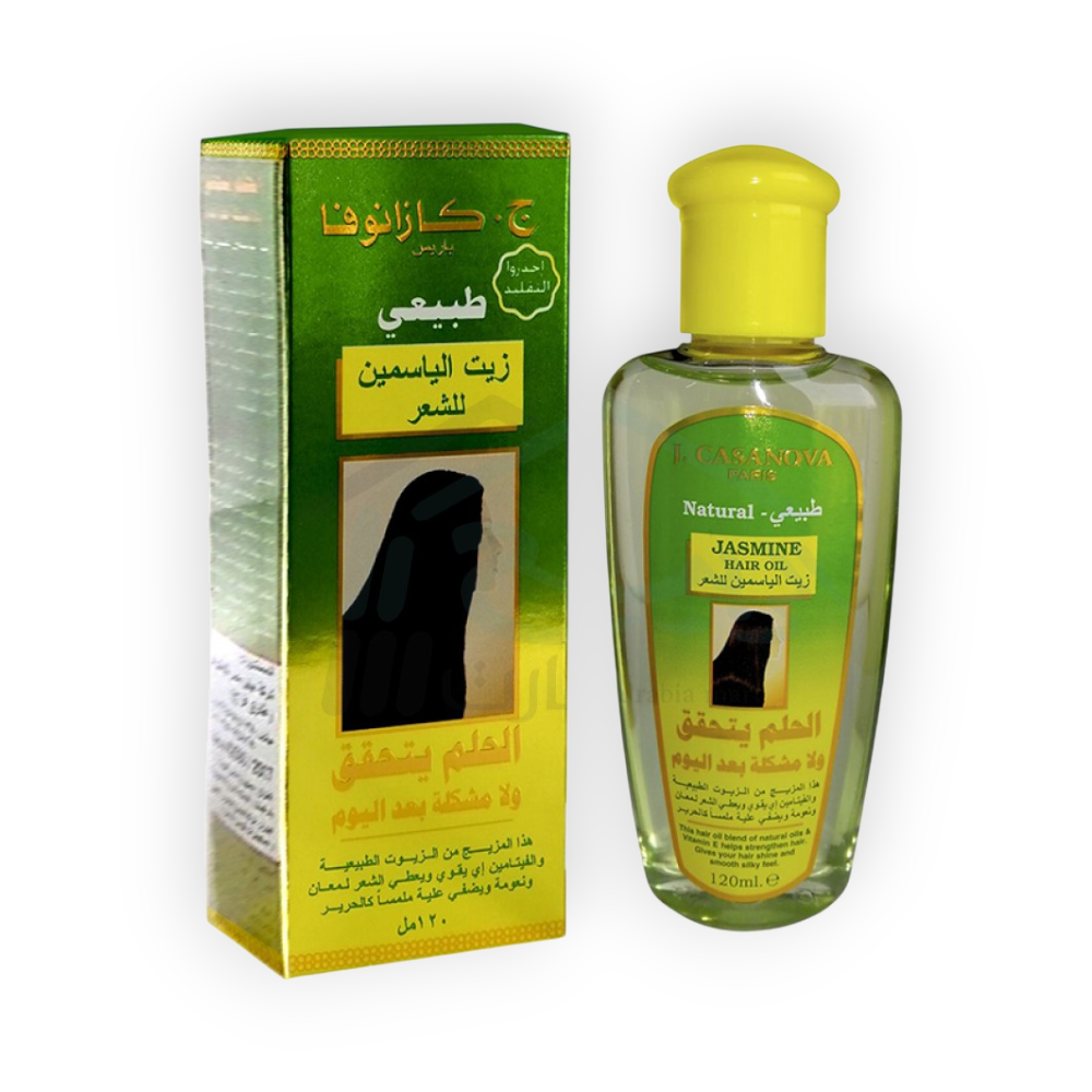 j CASANOVA NATURAL JASMINE HAIR OIL 120ML